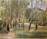 Max Liebermann The Birch-Lined Avenue in the Wannsee Garden Facing West Spain oil painting artist